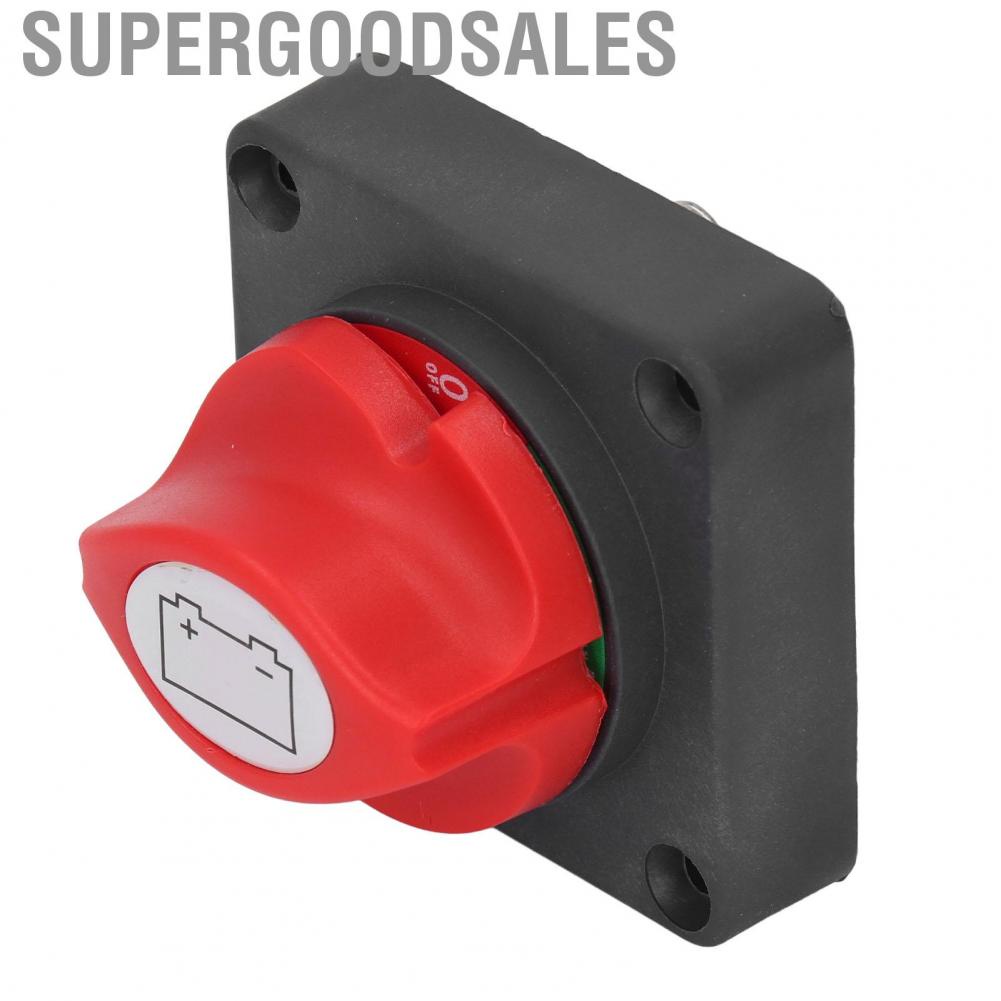 Supergoodsales Disconnect Switch Safe ABS Red Copper Knob  Dust DC