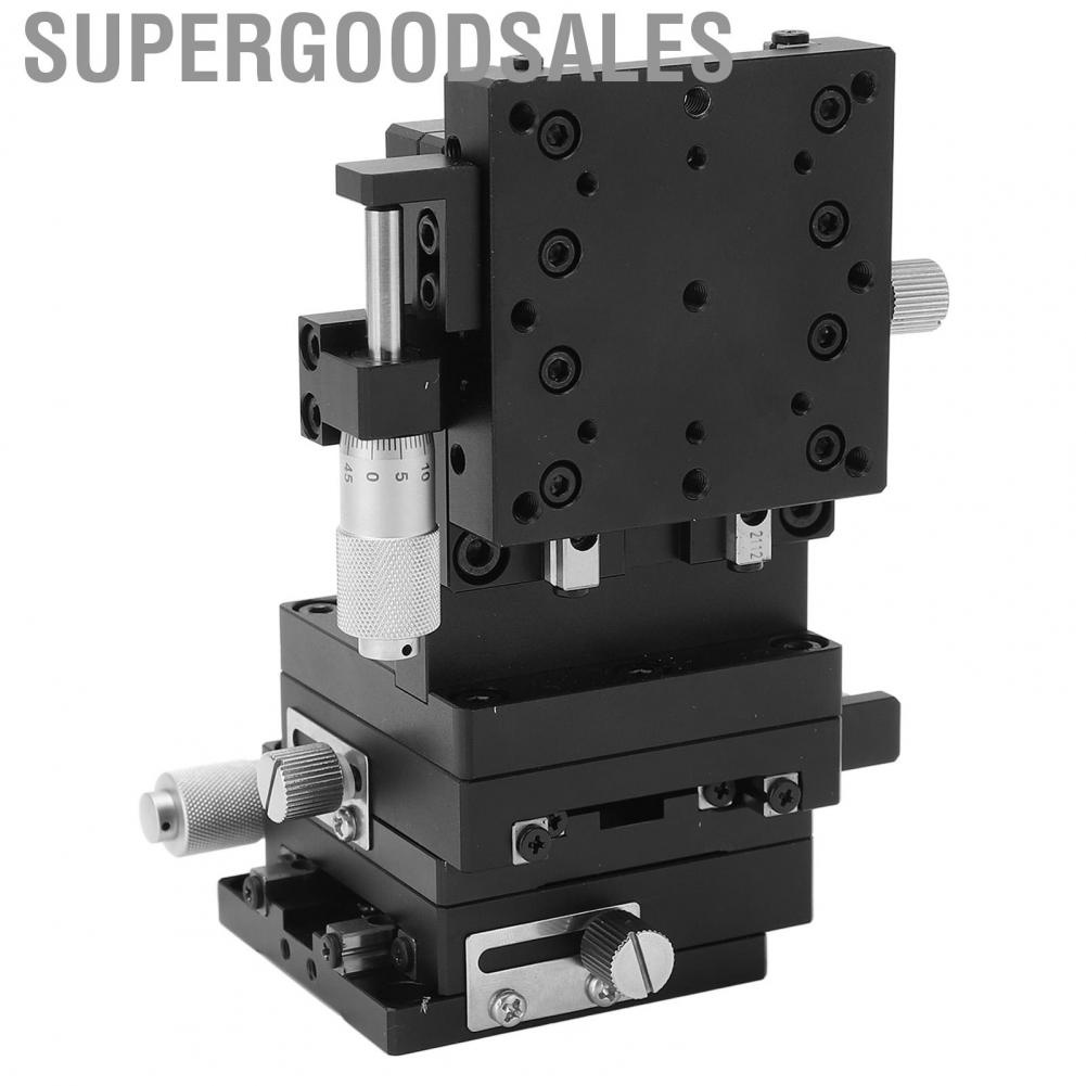 Supergoodsales Accurate Linear Stage  Practical Manual XYZ Axes Sturdy Aluminum Alloy for Inspection