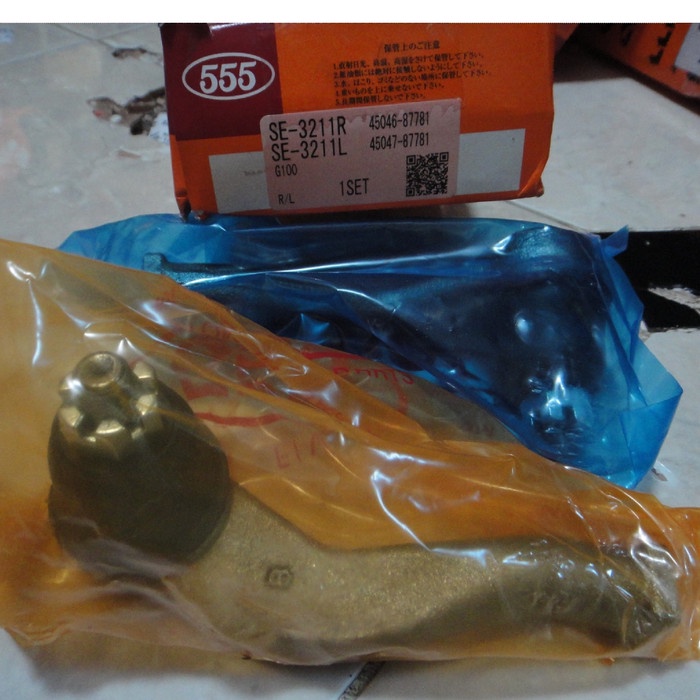 SPAREPART OTOMOTIF- Tie Rod EndDaihatsu Charade CX/Winner,Espass R/L 555 Japan -KOMPONEN AKSESORIS