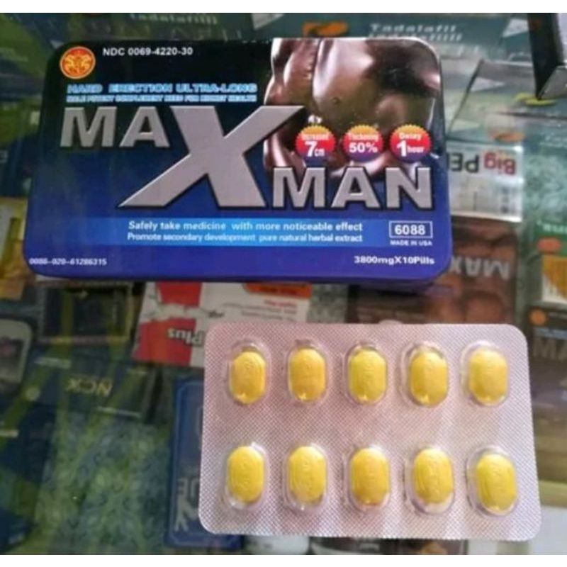 OBAT MAXMAN ASLI IMPORT ORIGINAL USA KUAT KUNING MEXMAN- MAXMAN ORIGINAL