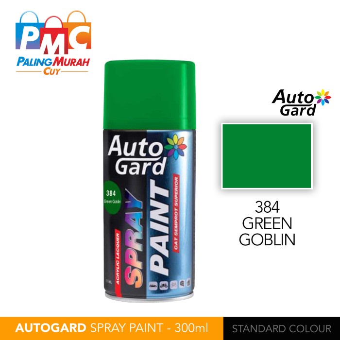 AutoGard Green Goblin AG-384 Cat Semprot Akrilik Mobil Motor Helm