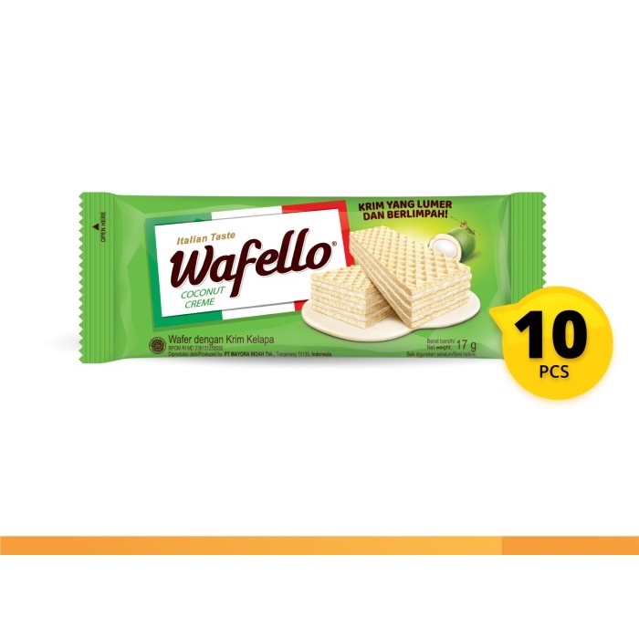 

Wafello Coconut Creme 10 Pcs x @17 Gr ORIGINAL