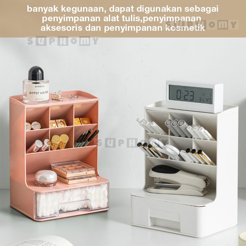 Rak pensil Tempat pensil Kotak pensil Organizer stationery Meja Laci Mini Kotak Alat Tulis Desktop