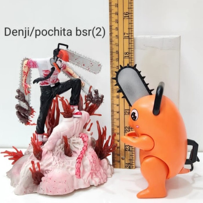 chainsaw man figure denji pochita - pochita besar