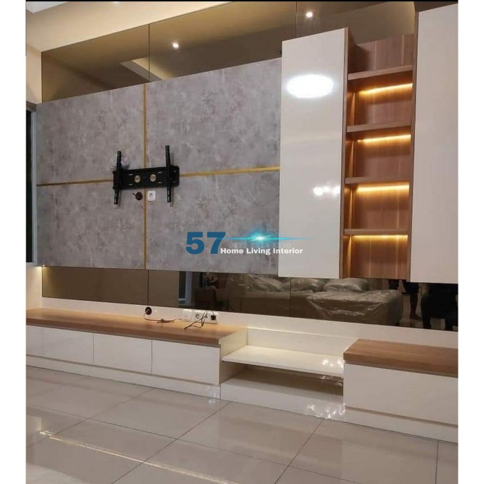 Backdrop tv minimalis - Desain Interior Kamar / Ruang Tamu / Keluarga