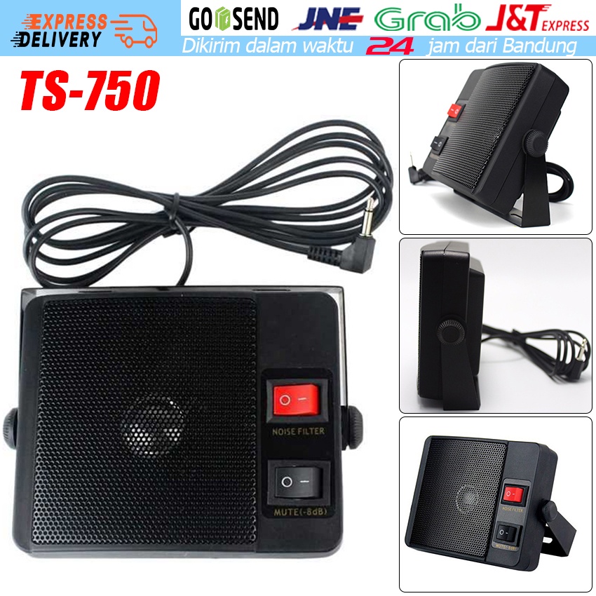 Pembicara Tambahan TS-750 Untuk Radio Mobil Frekuensi Tinggi / Penguat Suara Kecil Radio Mobil