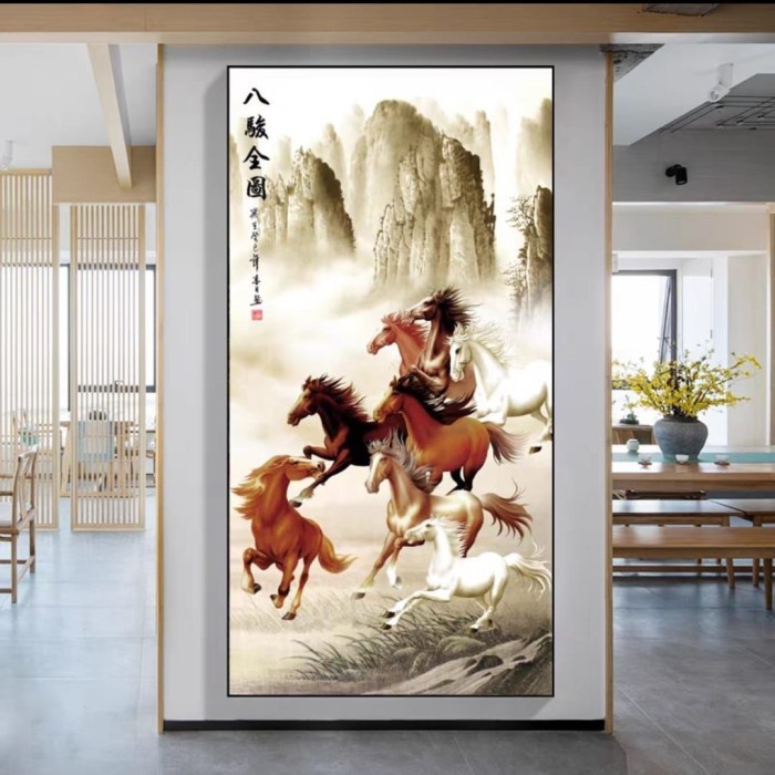 lukisan porceliand diamond 5d kuda