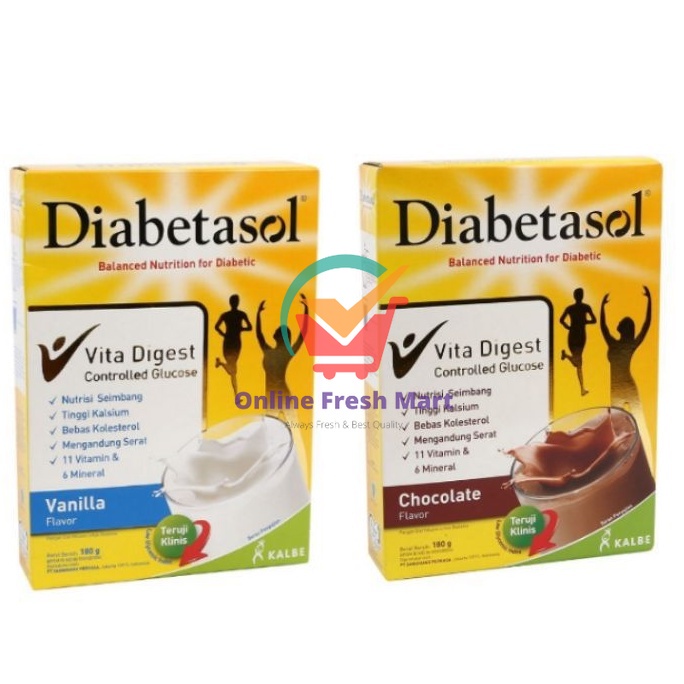 

180g - Diabetasol Vanila dan cokelat box kecil - Online Fresh Mart Denpasar