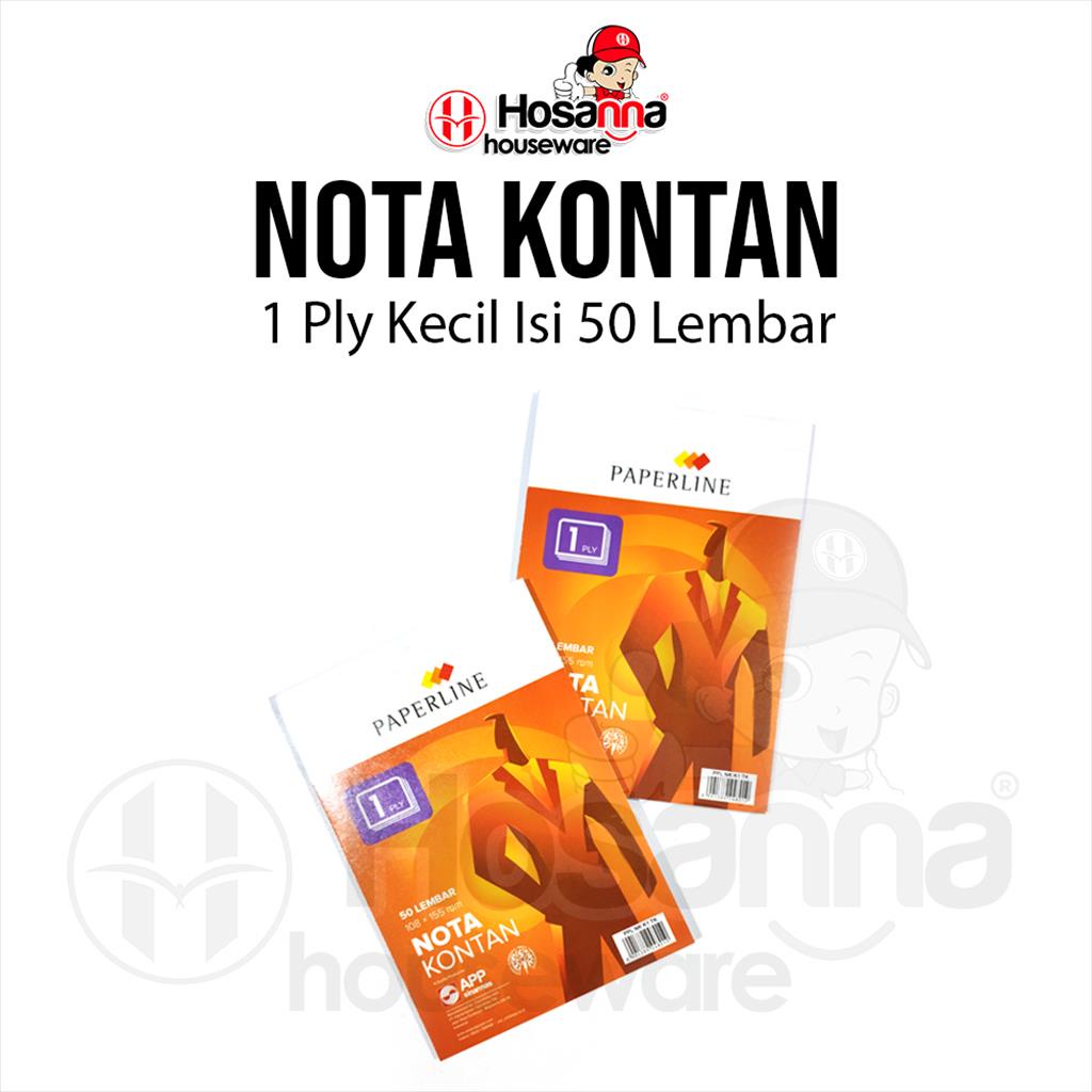 

Nota Kontan Kecil 1ply Isi 50 Lembar Paperline