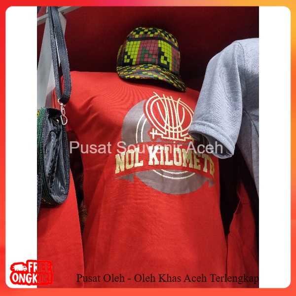 baju kaos Aceh motif Sabang | nol kilometer
