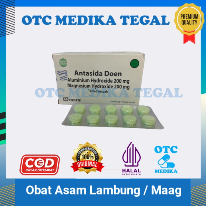 Antasida Doen Tablet 1 Strip Mersi