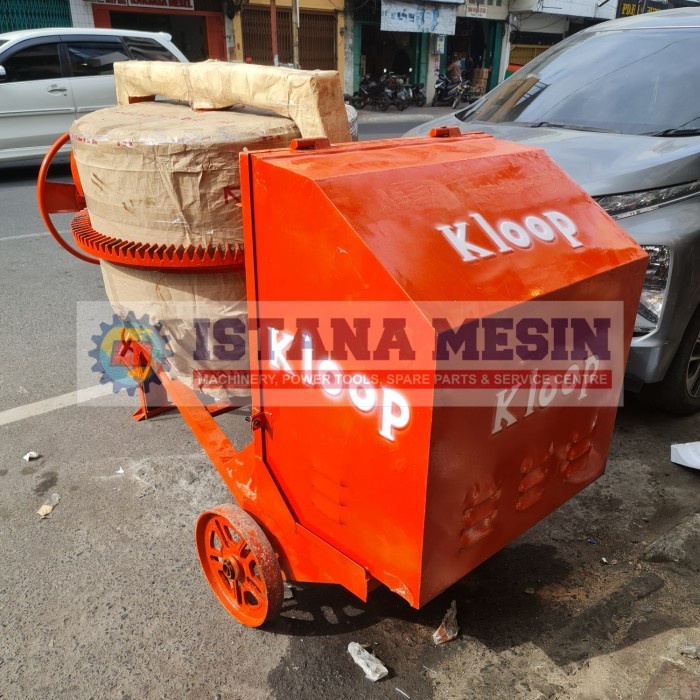 MESIN PENGADUK PENGOLAH MIXER COR SEMEN MOLEN 500L KLOOP TANPA ME Best