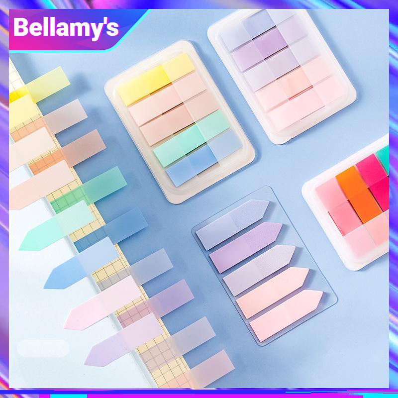 

COD ❤️ Miuly 100 Lembar Catatan Tempel Kotak Warna-warni Morandi Stiker Penanda Indeks Tahan Air Warna Solid-Bellamy's