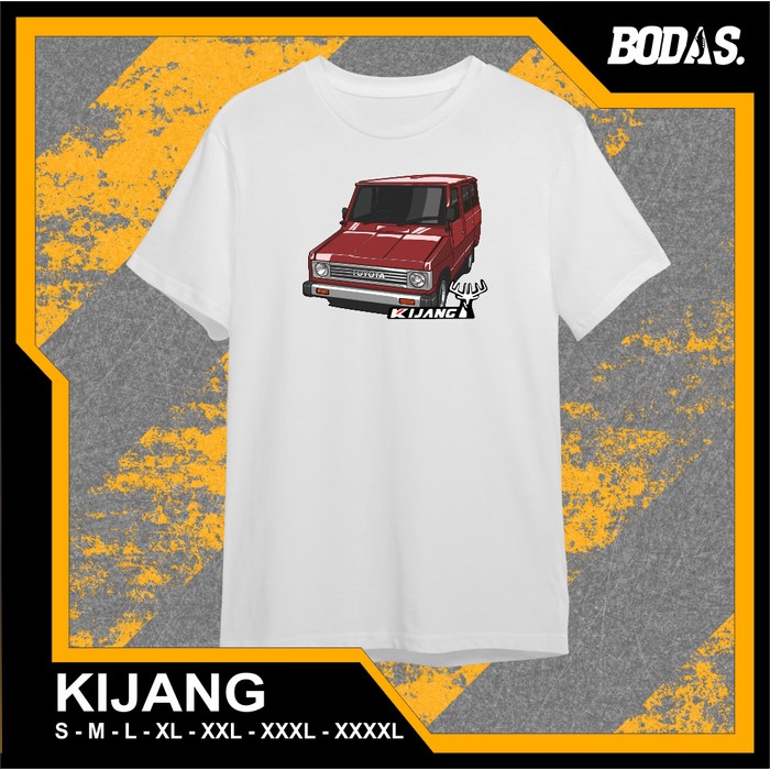 KAOS DISTRO PUTIH OTOMOTIF MOBIL TOYOTA KIJANG KOTAK