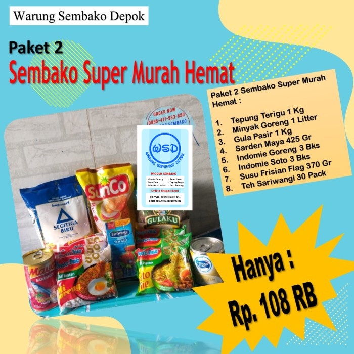 

Paket Sembako Super Murah Hemat