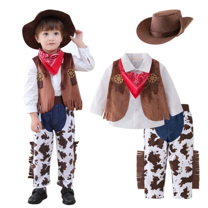costume cowboy anak/kostum cowboy anak balita/kostum koboi/cosplay
