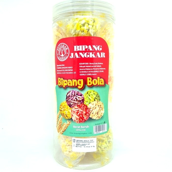 

JANGKAR BIPANG BOLA RASA MIX 15pcs x 6gr | JIPANG RICE CRACKER MANIS