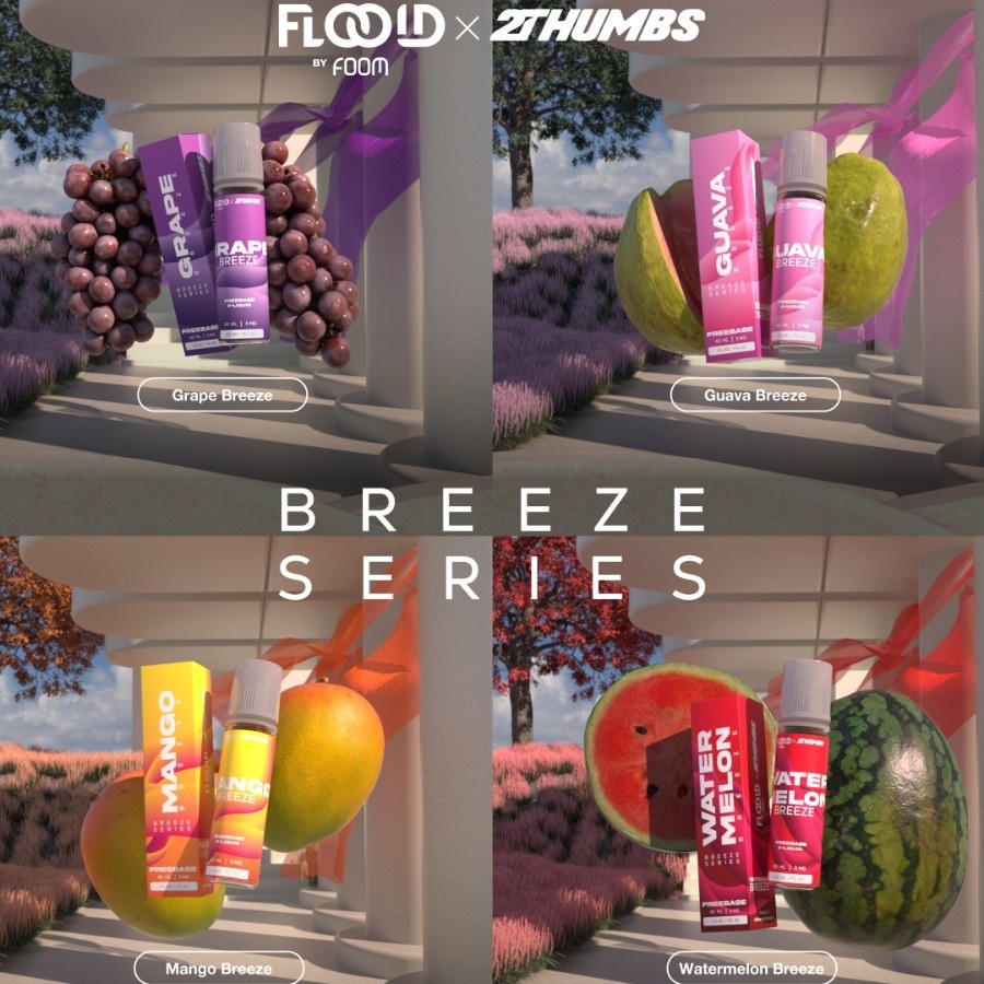 LIQUID VAPE FOOM BREEZE SERIES 60ML by FLOODID x 2THUMBS