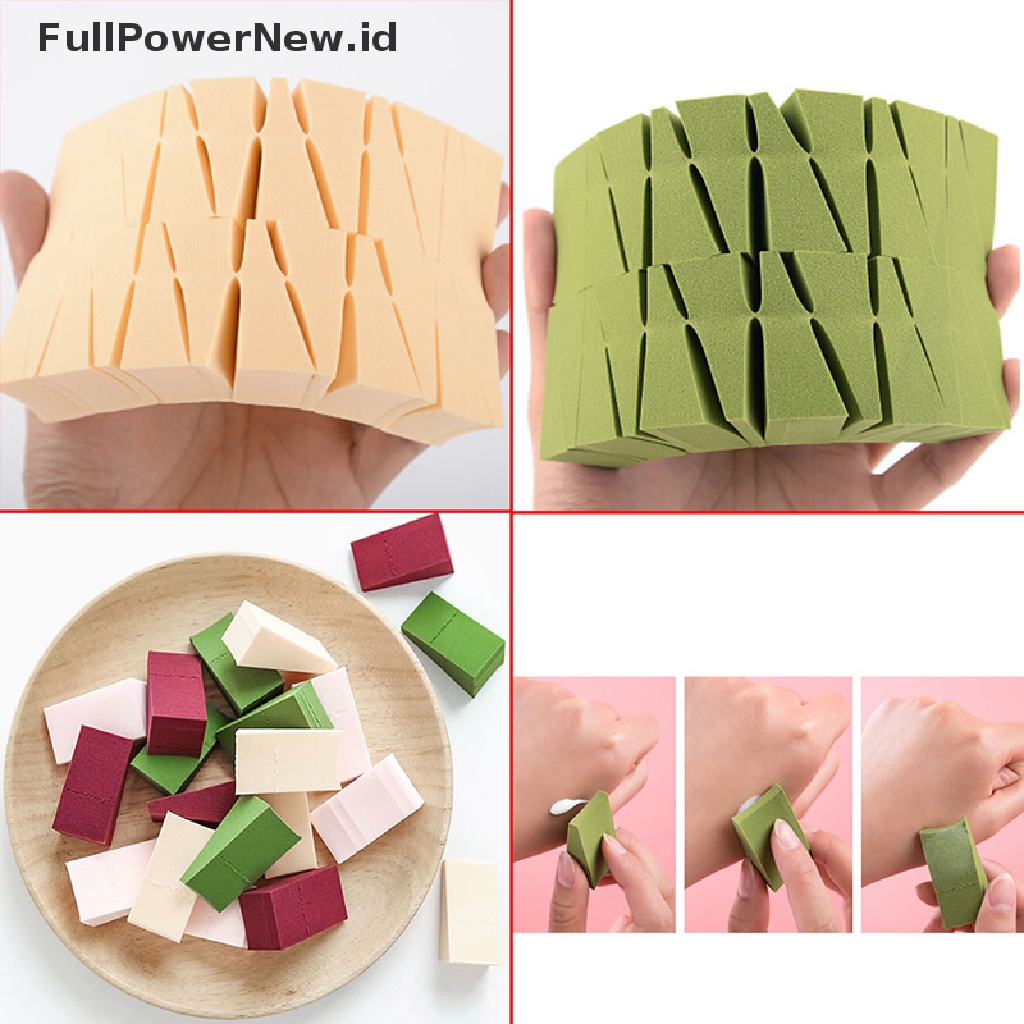 Power 24pcs Makeup Foundation Segitiga Spons Wajah Kosmetik Puff Cosmetic Sponge Tools ID