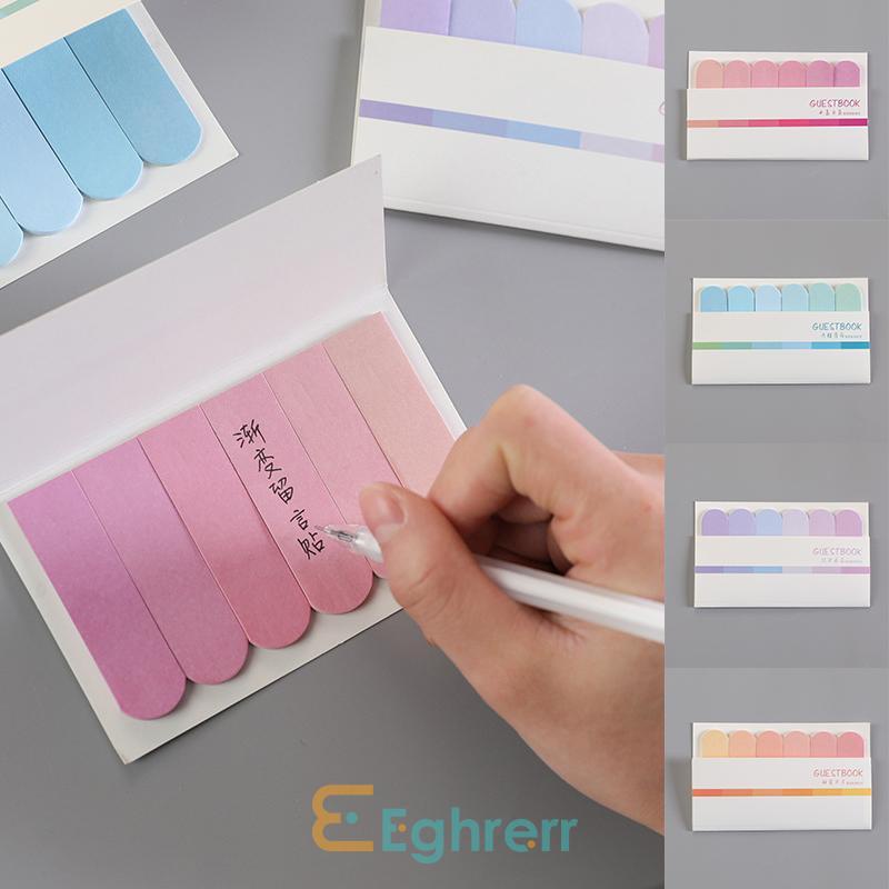 

Ready✨s20 PCS sticky notes lucu kreatif enam warna notes siswa belajar gradien catatan stiker indeks-EG