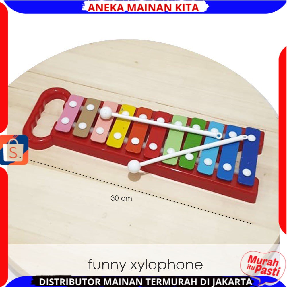 ( BISA COD ) PROMO ST2514 Mainan Anak Musik Pukul KIDS XYLOPHONE / funny xylophone Gamblang Xilophone Kolintang Kulintang