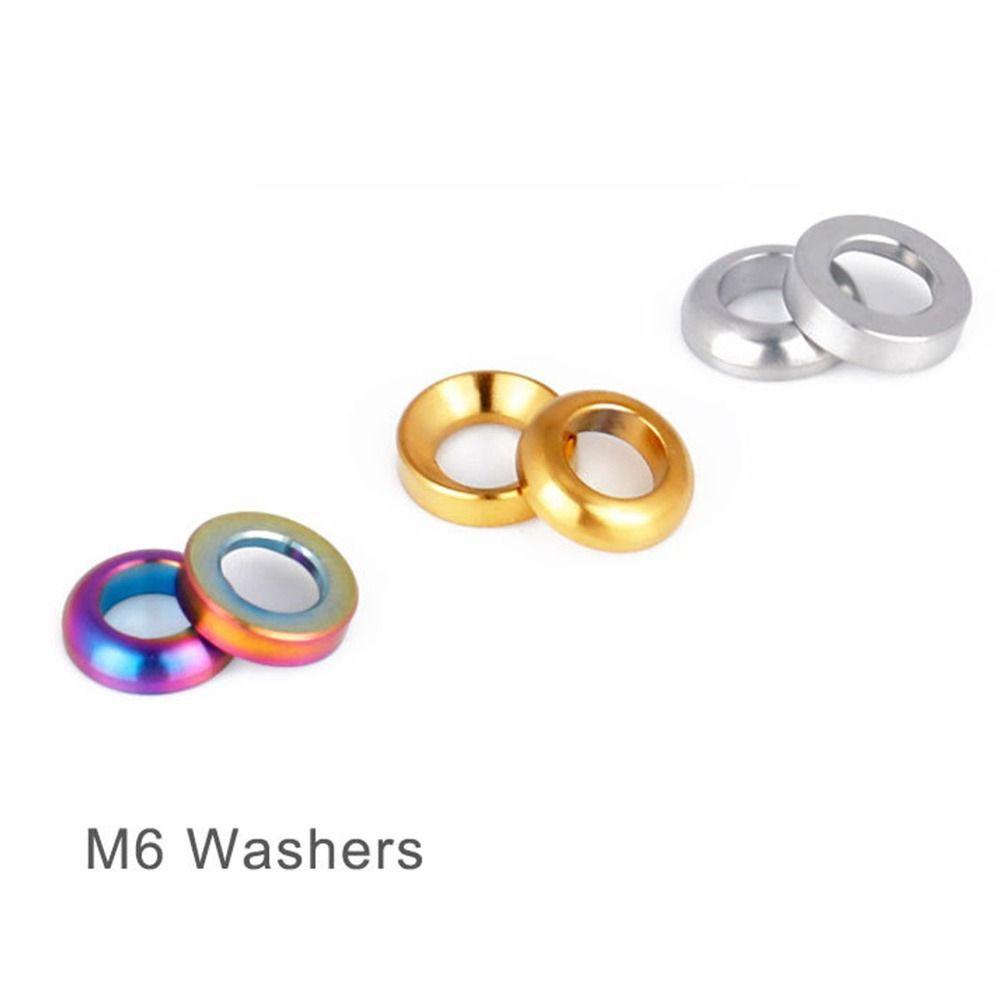 R-FLOWER 1set Kaliper Rem Group 3warna Kaliper Rem Cakram Gunung BMX Sepeda Cembung Washer Spacer