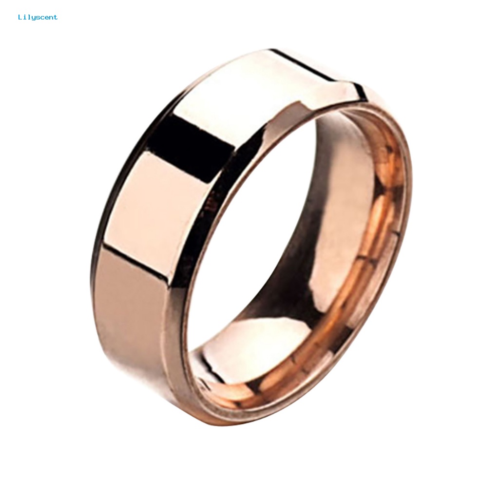 Lilyscent 1pc Cincin Jari Menarik Untuk Harian Memakai Unisex Wedding Ring Unisex