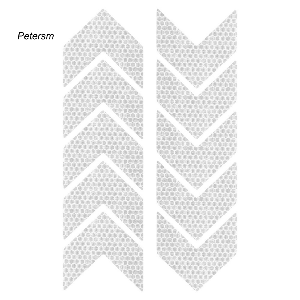 Pp 10Pcs/Set Tape Reflektif Styling Mobil Untuk Autos Stiker Reflektif Body Eksterior Mobil Reflektif