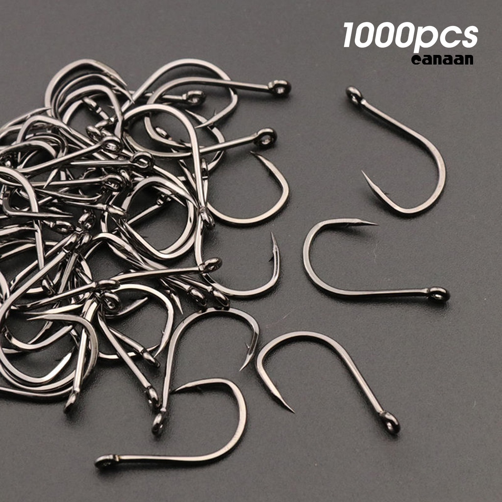 Cnn-1000pcs Nomor 3-12 Tajam Memancing Jig Hook Compact Tahan Korosi Tahan Lama Umur Beberapa Kait Pancing Untuk Pecinta Memancing