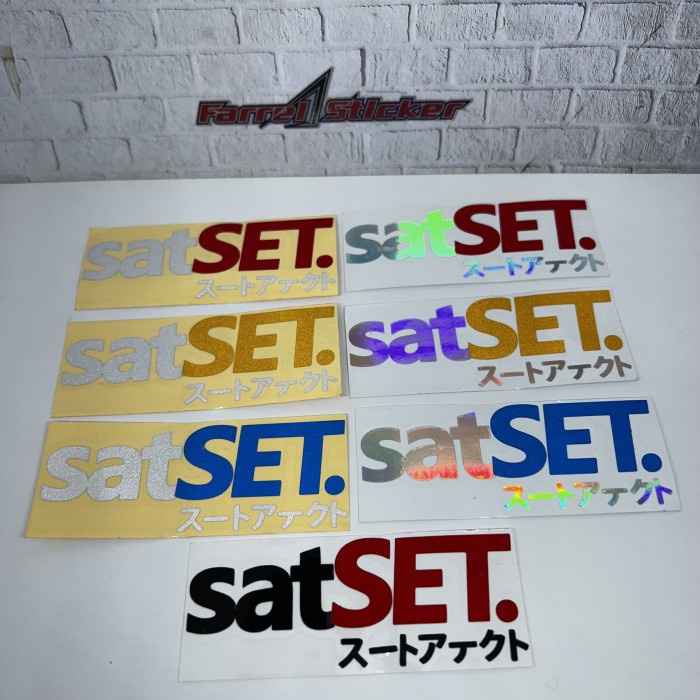 Sticker stiker Satset Kanji 10cm