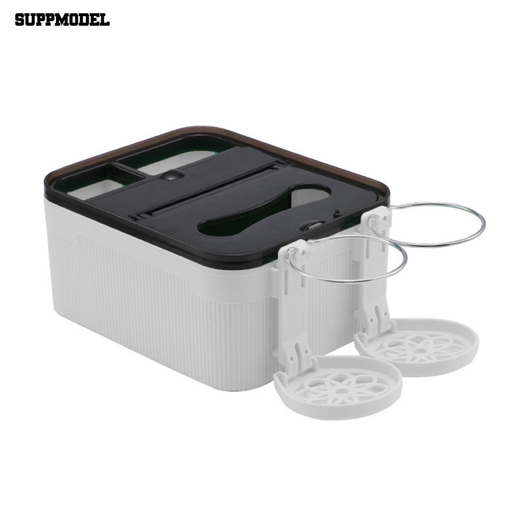 Suppmodel Kotak Penyimpanan Mobil Hemat Tempat Perlengkapan Mobil Auto Console Organizer Holder Dengan Cup Holder Lipat