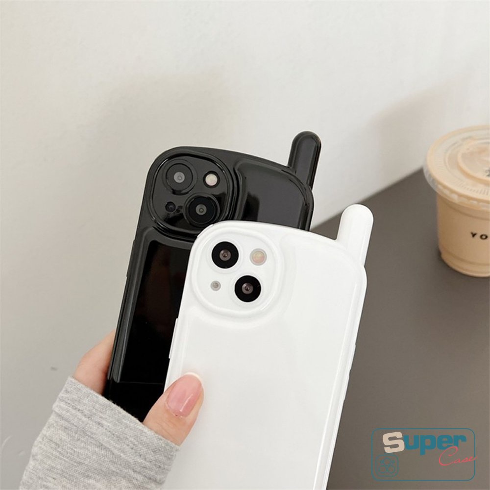 IPHONE Casing Ponsel Vintage Warna Solid Permen Macaron Sederhana Kompatibel Untuk Iphone7 8 14 Plus XR 13 11 12 Pro MAX X XS MAX SE 2020 Klasik Retro Desain Ponsel Glossy TPU Soft Cover