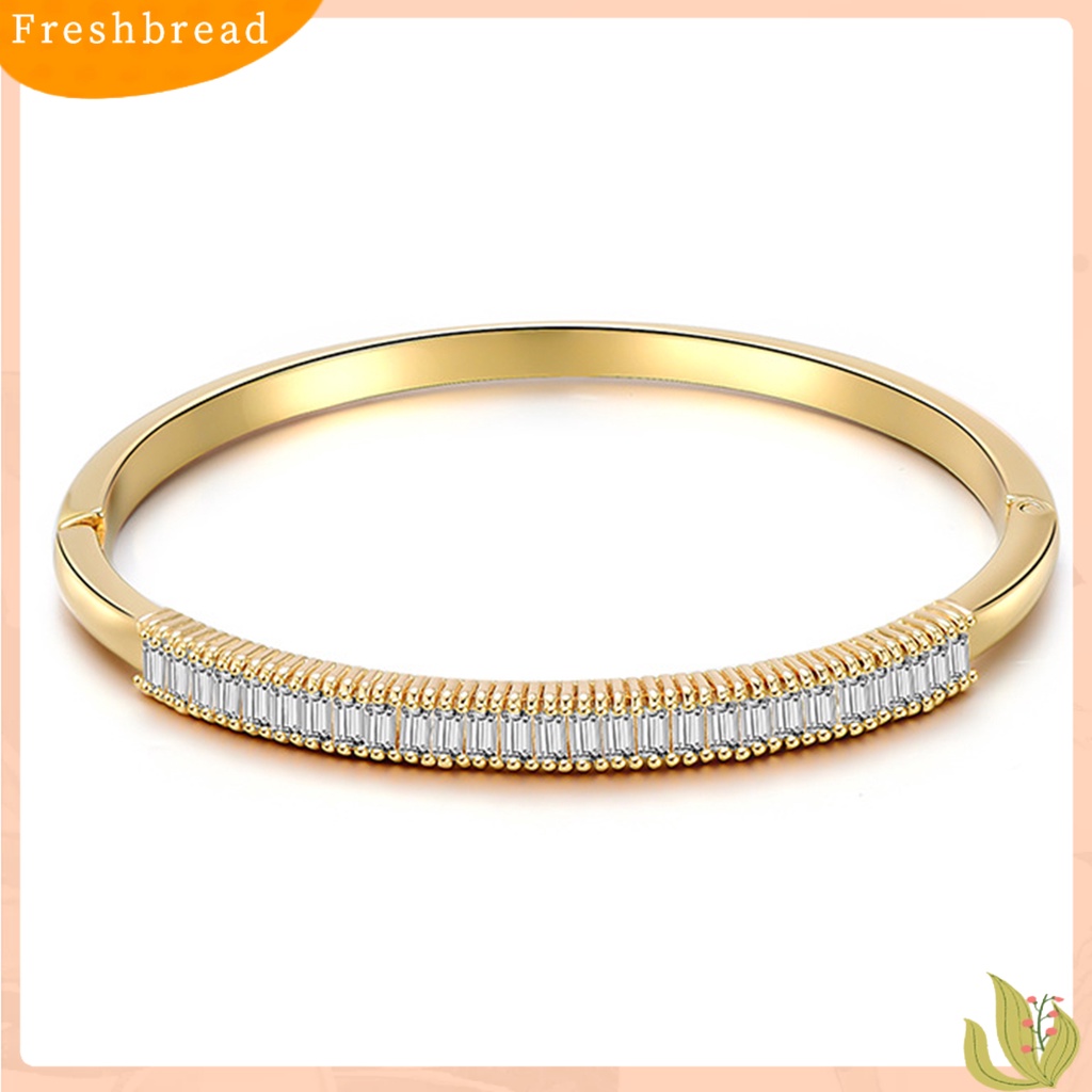 &lt; Freshbread &gt; Fashion Wanita 1baris Berlian Imitasi Bangle Pesona Gelang Perhiasan Hadiah Properti Foto