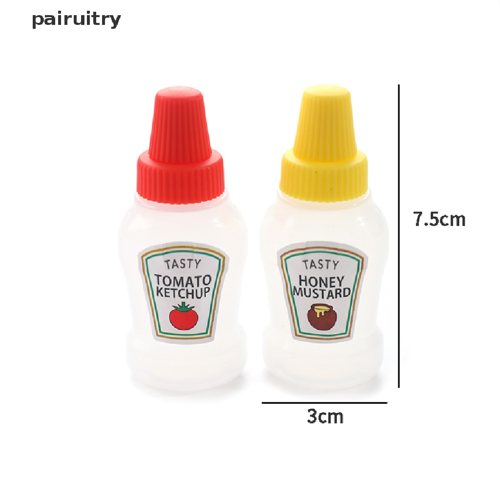 Prt 4pcs 25ML Botol Kecap Tomat Mini Portable Sauce Salad Dressing Container PRT