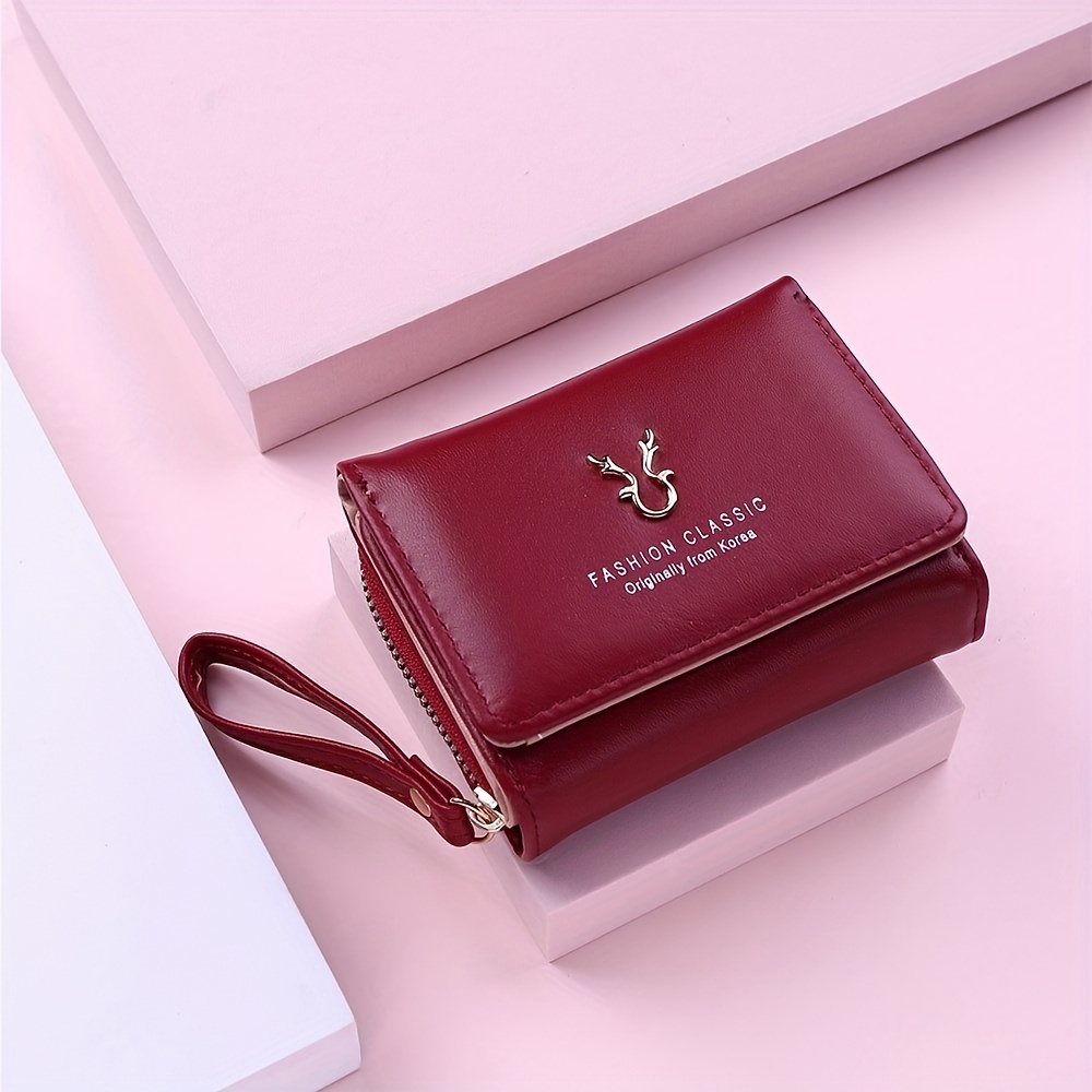 GOOD QUALITY - DOMPET KOREA ZIGZAG LIPAT WANITA L-066 KULIT IMPORT TEMPAT KARTU JAKARTA BLACKPINK PREMIUM