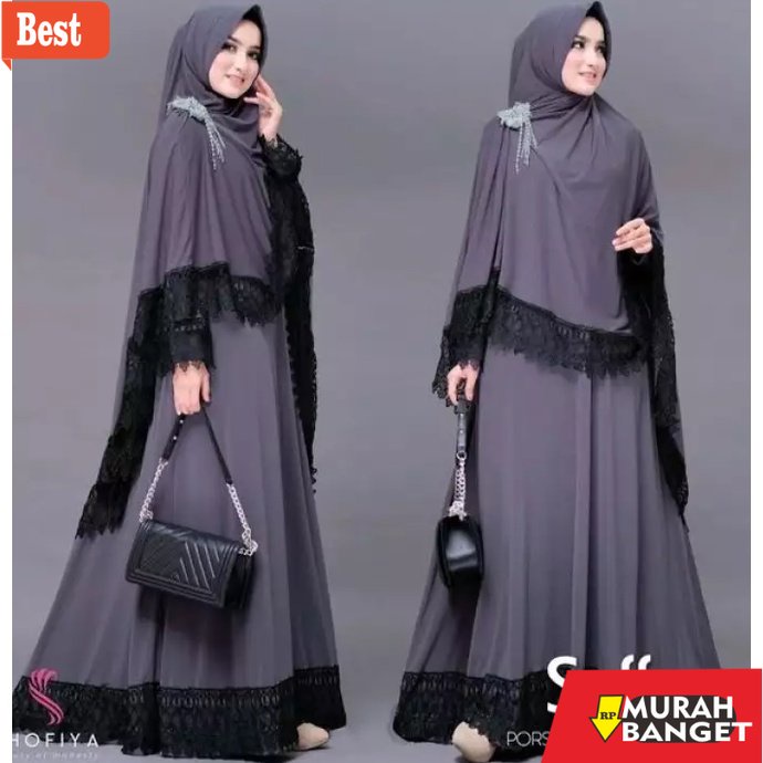 GAMIS SIZE BESAR TERBARU- Soffina syari gamis terbaru 2022 / 2023 modern  SALSABILA_CLOTING / gamis 