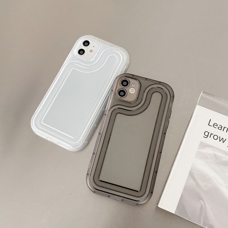 IPHONE Untuk Iphone14 13 12 11 Pro MAX X XR XS Max7 8 Plus Air sac Penebalan Anti-drop Transparan Pelindung case