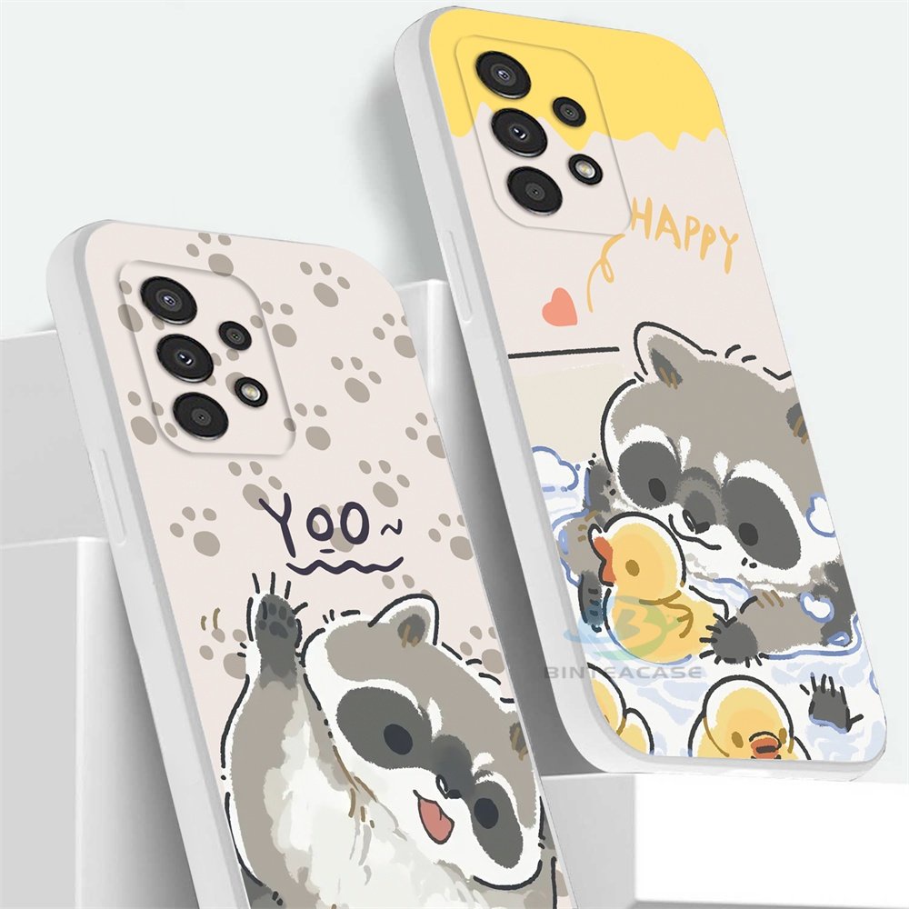 Case Kompatibel Untuk iPhone 14 Pro Max 14 Pro 13 Pro Max 12 12 Pro Max 11 11 Pro 11 Pro Max 6 7 8 XR XS Max SE 2020 Little Raccoon Soft Silicone Phone Case Cover Binteacase