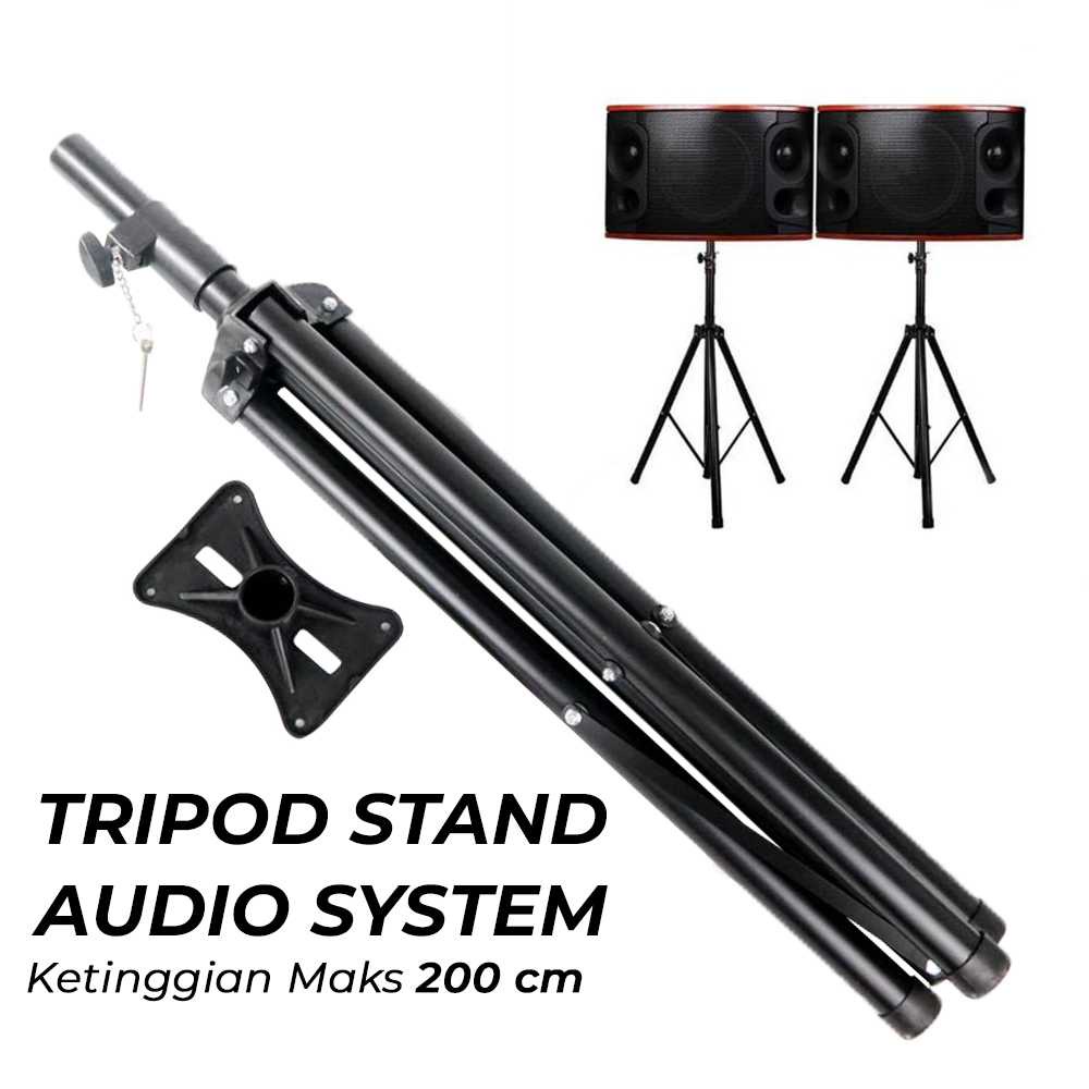 GRSO Floor Tripod Stand Speaker Audio System 8-15 Inch 1.8M SP8NSP