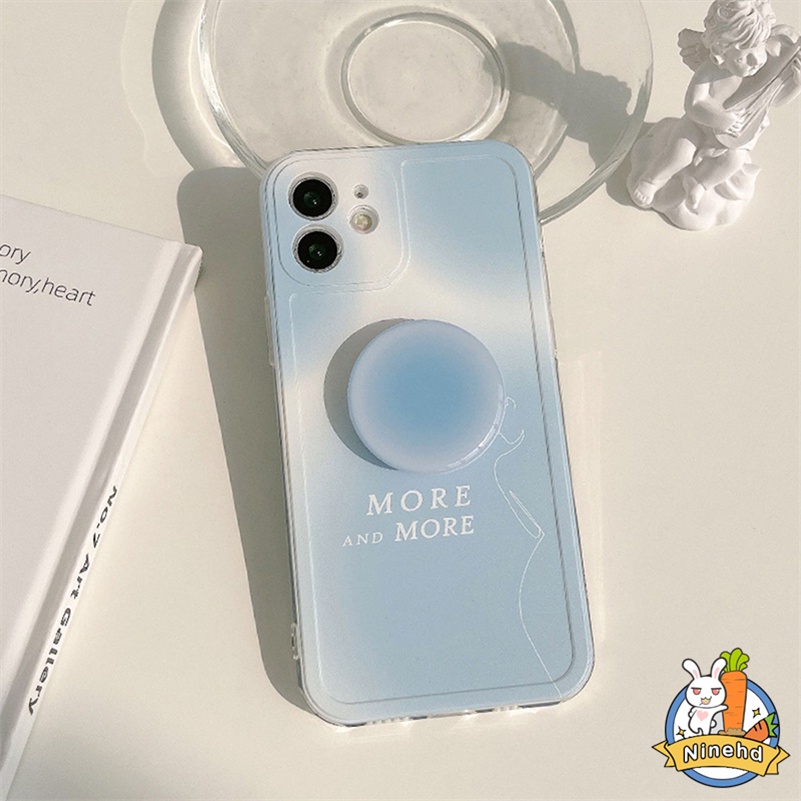 Huawei Y9 Prime 2019 Nova 9 7 7i 7se 6 SE Pro Nova 5T 4e 3i Y7A Y9s P30 Lite Mate40 30 Pro Honor 8X Ins Gradiasi Cat Air Jatuh Lem Airbag Holder Akrilik Bening Phone Case