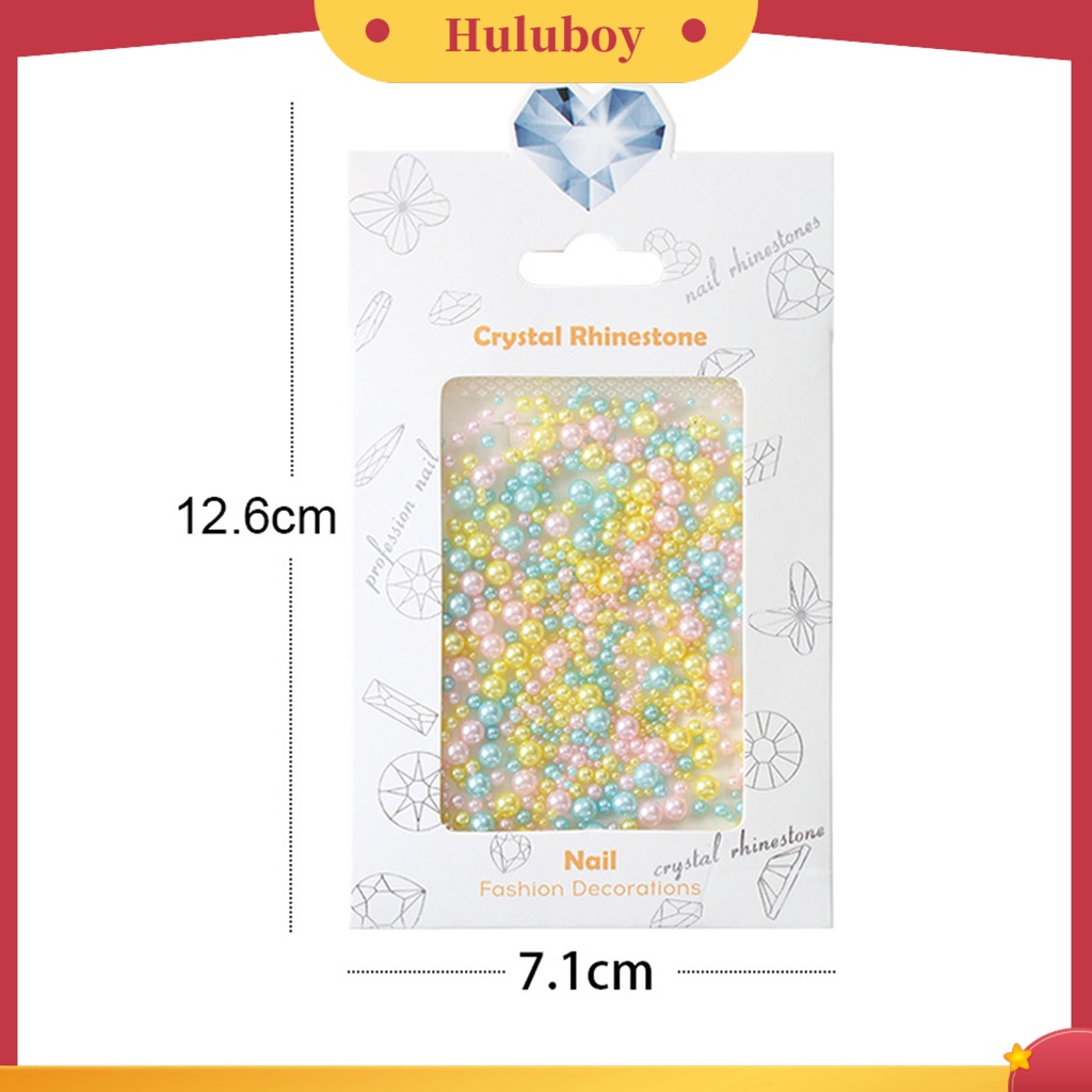 {In Stock} 1tas Dekorasi Kuku Shiny Stunning Efek Visual Warna Hidup Finishing Matte Ramah Lingkungan Hias ABS Mutiara Imitasi Manik Longgar Perlengkapan Kuku Dekorasi Kuku