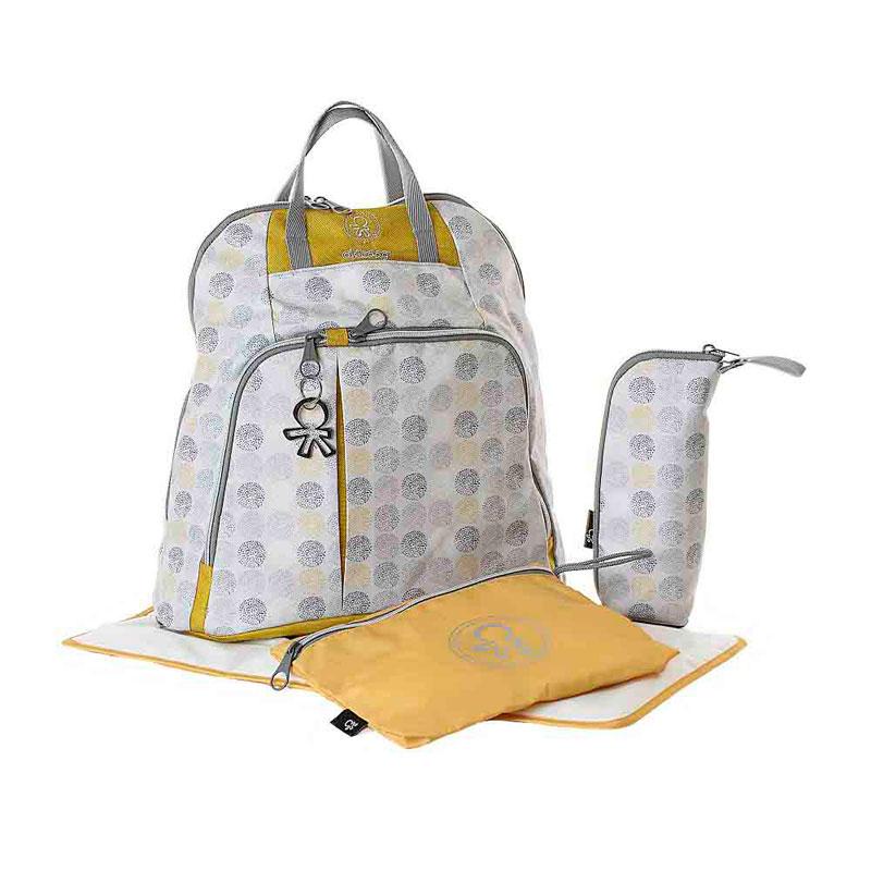 Okiedog Trek Dot Dot Dot Grey/Gold 39063 tas bayi ransel