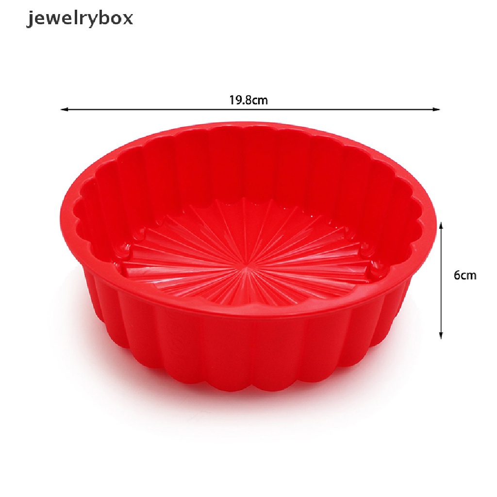 [jewelrybox] Charlotte Silicone Baking Pan 8inch Cetakan Silikon Bulat Anti Lengket Untuk Kue Keju Roti Baking Pan Silicone Mold Bread Pan Butik