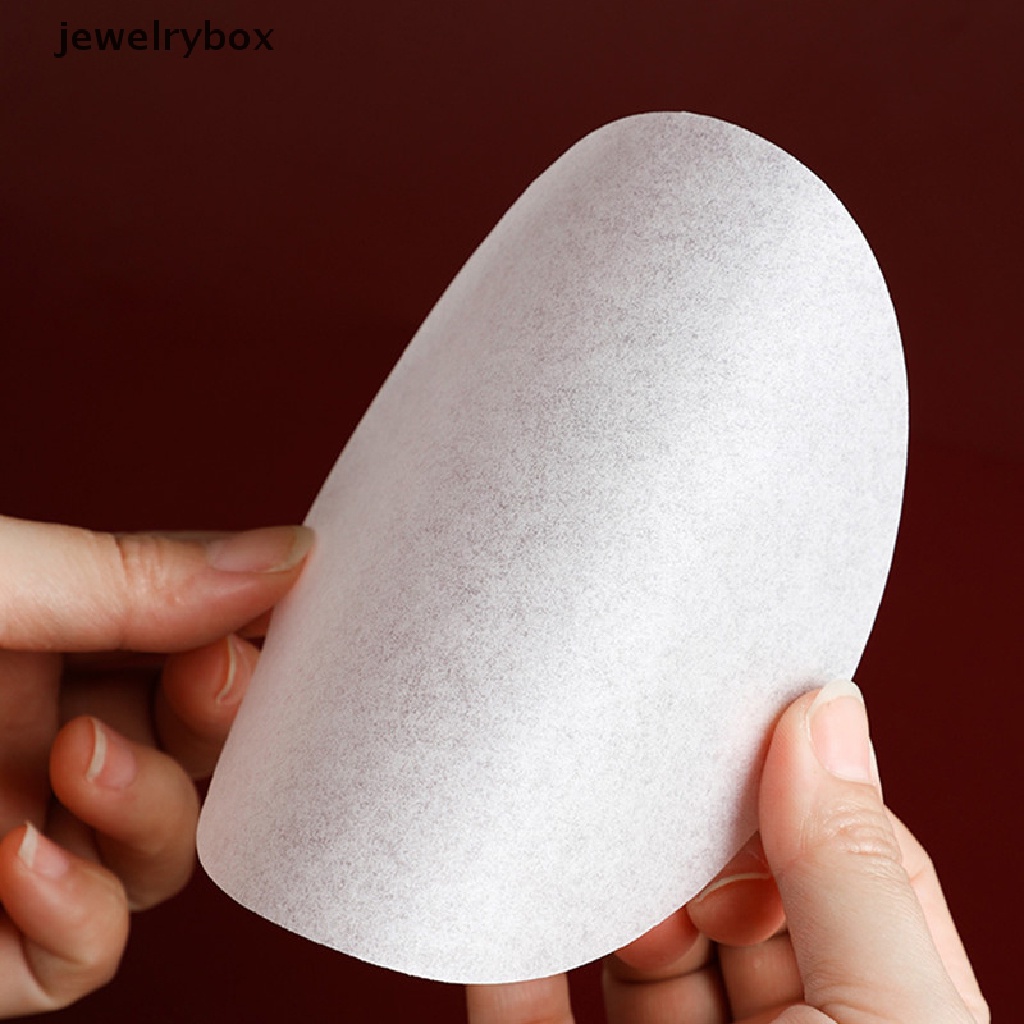 [jewelrybox] 50pcs 11 /12 /13 /14cm Bentuk Bulat Kertas Anti Bocor Films Paking Anti Tumpah Kopi Butik