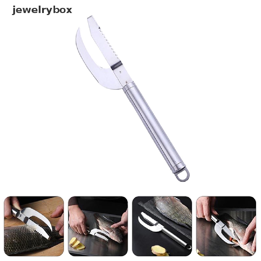 [jewelrybox] 2in1 Sikat Kulit Ikan Fast Remove Fish Scale Scraper Planer Alat Butik Ikan