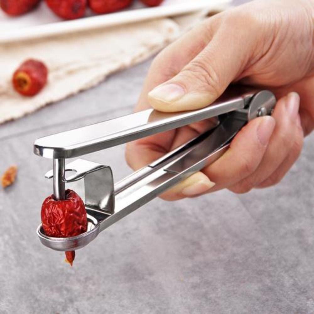 [Elegan] Fruit Core Seed Remover Multifungsi Mudah Digunakan Cherry Dapur Stainless Steel Denuclearizer Buah