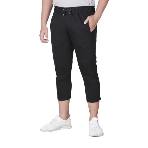 Qomishu EZRA Pants Celana 7/8 Slim Fit - Hitam, M