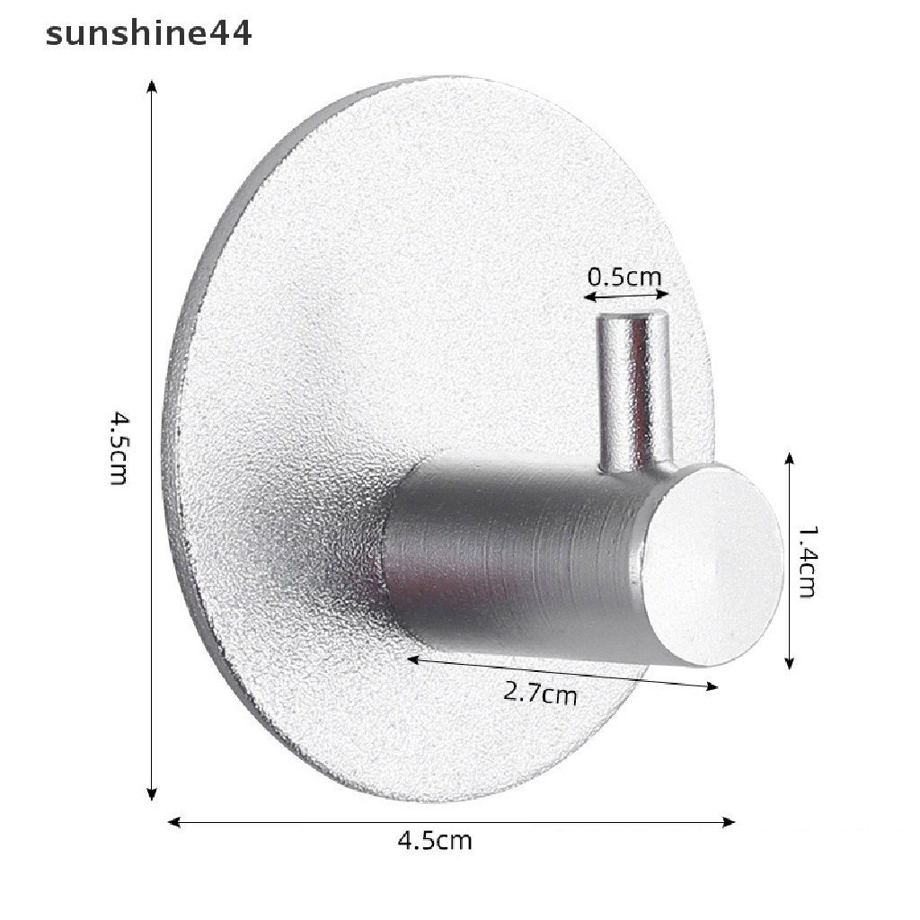 Sunshine Perekat Kait Dinding Dipasang Kunci Pintu Kain Jas Kamar Mandi Gamis Gantungan Peralatan Dapur Rak Rak Tas Hook Organizer Untuk Gantung ID