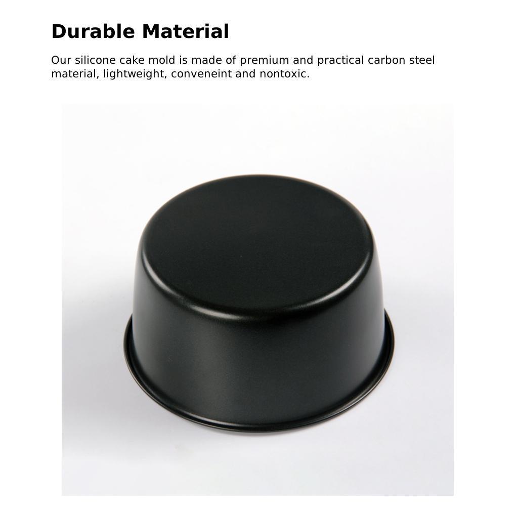 Loyang Bulat Cetakan Kue Alat Baking Mini Model Dasar Baja Karbon Dapur Bakeware Mousse Pastry Dessert Aksesoris