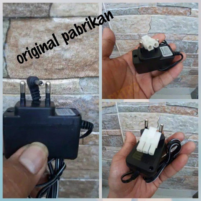 Adaptor Charger Baterai Mobil RC Car Remote Control Soket Bulat 2 3